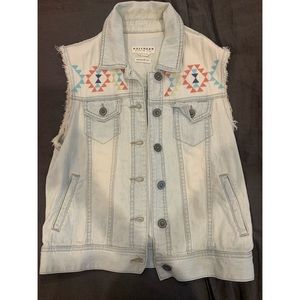 Bullhead Denim Vest Sz M